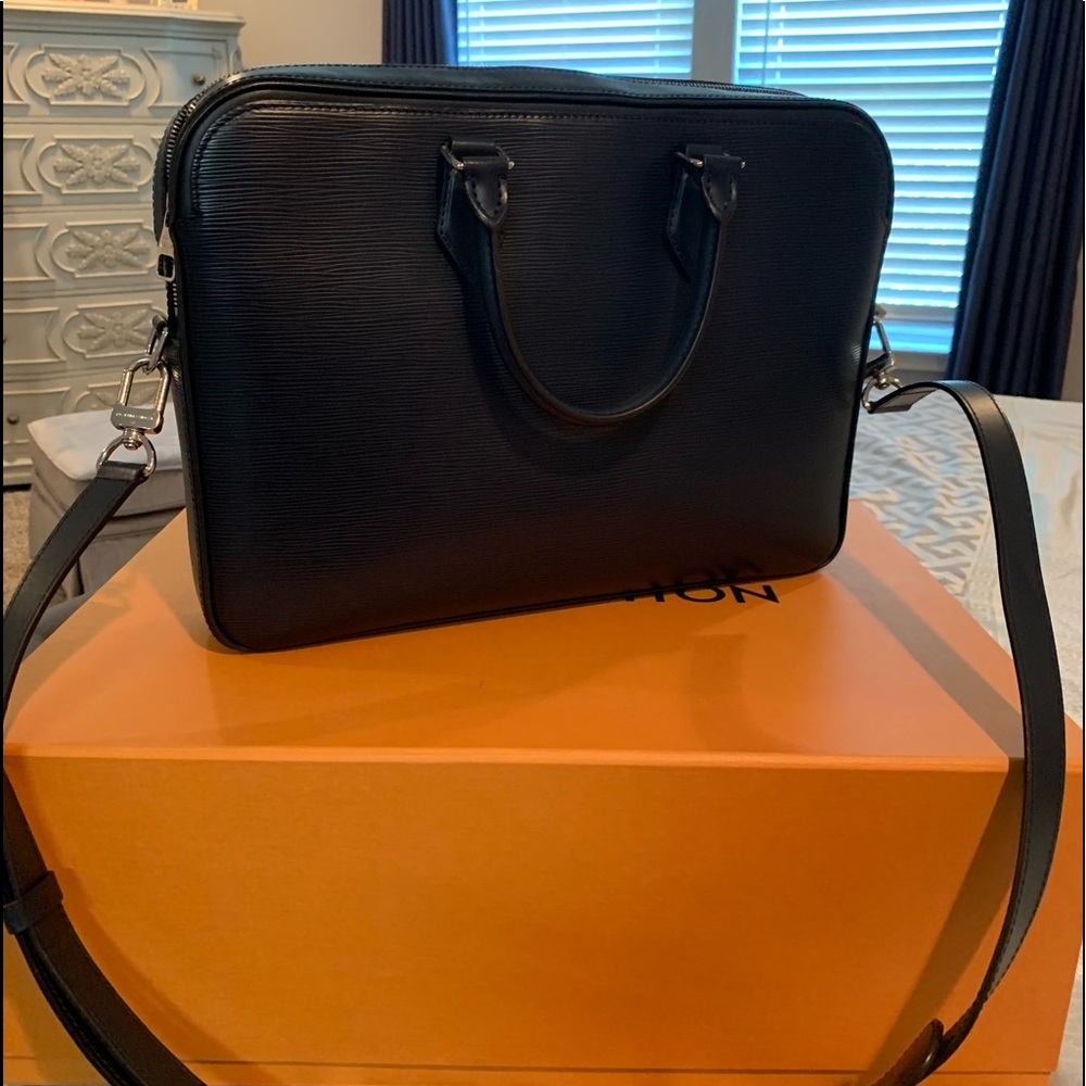 Marine Blue LV Briefcase